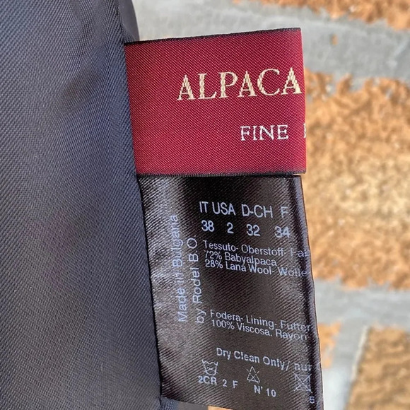 Cinzia rocca alpaca/wool coat size 2 - Picture 12 of 15